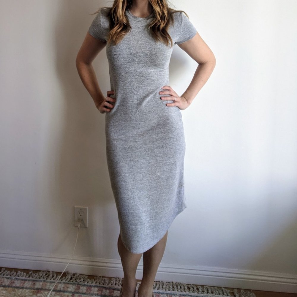 Short Sleeve Gray Dress | Medium J Harper